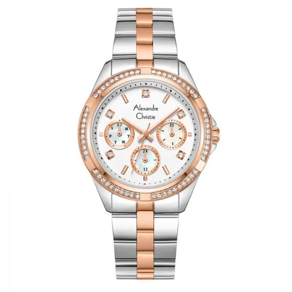 Alexandre Christie AC 2947 Silver Rosegold White BFBTRSL2